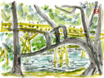水彩画/内宮宇治橋
